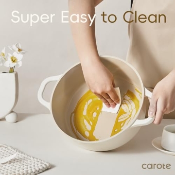 CAROTE Nonstick Ceramic Cookware Set 12 Pcs Essentials