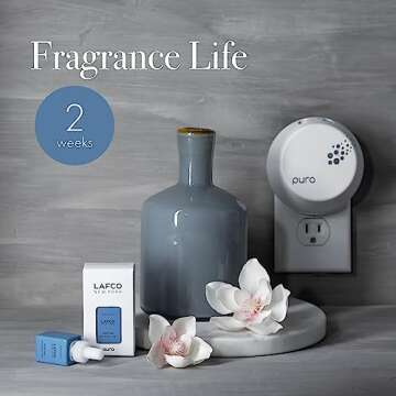 LAFCO New York Pura Smart Device Refill, Sea & Dune - Vial Delivers Up to 2 Weeks of Fragrance Life - Made in the USA