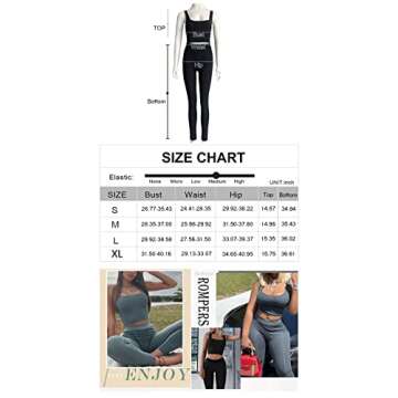 vyolu Casual Workout Sets 2 Piece Outfits for Women Ribbed Crop Tank Top High Waist Leggings Active Lounge Wear …