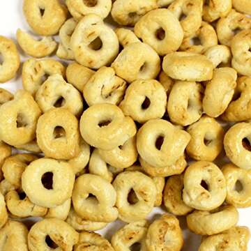 Giusto Sapore Traditional Taralli Crackers 7.1oz. with Italian Extra Virgin Oil - Premium Gourmet Puglia Bari Vegan GMO Free - Imported from Italy and Family Owned - Great with Sauces and Basil