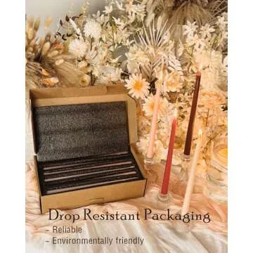 LPUSA 12 inch Green Gradient Taper Candles Unscented Smokeless Long Tall Tapered Candle for Candlesticks Sticks Wedding Advent Home Decor Dinner Christmas，Set of 12