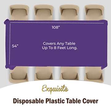 Exquisite Premium Plastic Tablecloths - Perfect for Any Event