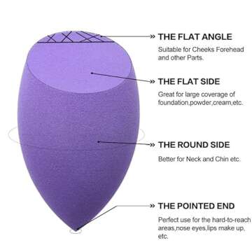 (5+5) Powder Puff Makeup Sponge Blender Set for Flawless Makeup Application