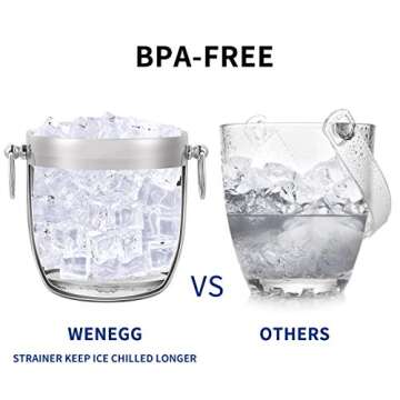 Insulated Stainless Steel Ice Bucket - 3L for Parties