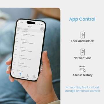 Lockly Secure Pro Bluetooth Smart Door Lock, Keyless Entry with PIN Genie® Digital Keypad, 3D Biometric Fingerprint Sensor Front Door Lock Deadbolt, Voice Control & Auto Lock - Deadbolt Edition