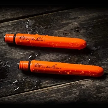 Rite in the Rain All-Weather EDC Pen, Orange POKKA 2-Pack, Black 0.9mm Ink, Fine Point (No. OR92), 1 Count (Pack of 2)