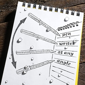 Rite in the Rain All-Weather EDC Pen, Orange POKKA 2-Pack, Black 0.9mm Ink, Fine Point (No. OR92), 1 Count (Pack of 2)