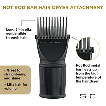 StyleCraft Hair Dryer Pik - Volume & Straightening Tool
