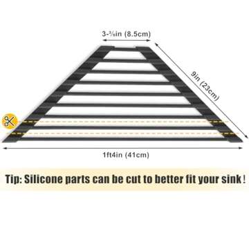 Tomorotec Triangle Roll-Up Rack for Kitchen Sink Space