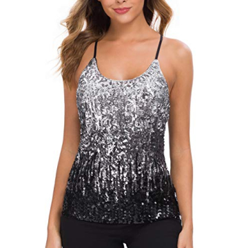 Shop MANER Women’s Sequin Glitter Party Tank Top