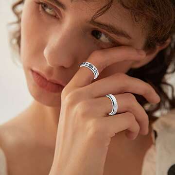 Stylish Fidget Anxiety Ring Set for Stress Relief | THUNARAZ