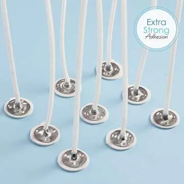 Etienne Alair Soy Candle Wax for Candle Making - Natural Soy Wax for Candle Making 10 lb Bag, Premium Soy Wax Flakes, 100 Cotton Candle Wicks, 100 Wick Stickers, & 2 Centering Devices - 10 Lbs