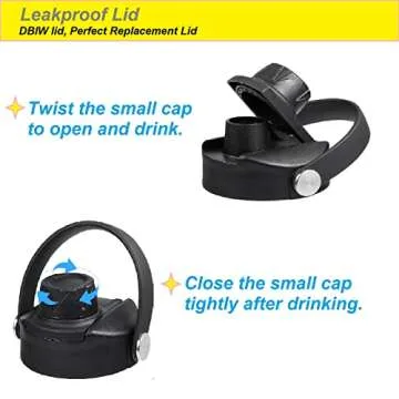 Durable Hydro Flask Replacement Chug Lid with Handle