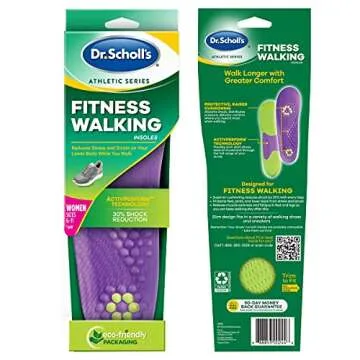 Dr. Scholl's Athletic Series Fitness Walking Insoles, Women’s Size 6-11, 1 PairMen's 8-14 1 Pair