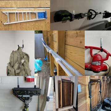 LIEWEILS Outdoor Hose Holder – Versatile Garden Hose Wall Mount with Hose Hanger, Perfect for Outside Hose Organization (Black 1 Pack)