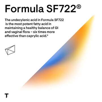 THORNE Undecylenic Acid (Formerly Formula SF722) - 250 mg of Undecylenic Acid - for a Healthy Balance of Gut & Vaginal Flora - Gluten Free - 250 Gelcaps - 50 Servings