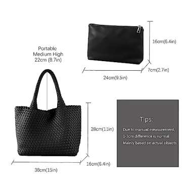 Stylish LEMONEYE Handwoven Handbag for Work & Travel