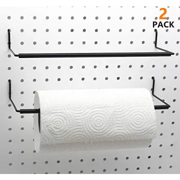 Versatile Pegboard Paper Towel Holder for Home Organization