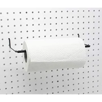 Versatile Pegboard Paper Towel Holder for Home Organization