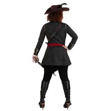 Fun Costumes Women's Fearless Pirate, Pirate Buccaneer Outfit with Hat for Halloween, Cosplay, & Themed Parties