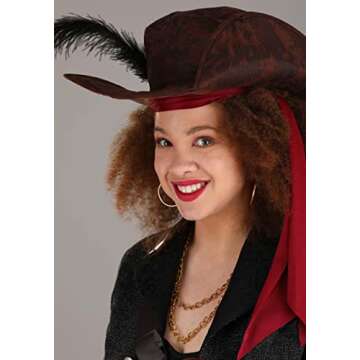 Fun Costumes Women's Fearless Pirate, Pirate Buccaneer Outfit with Hat for Halloween, Cosplay, & Themed Parties