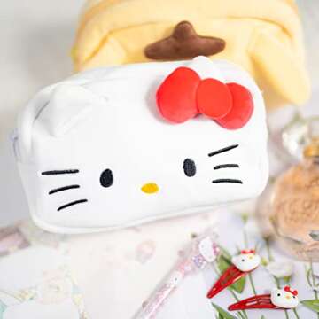 oneZHI Cosmetic Bag Makeup Bags Lipstick Pouch Zipper Pouch Handbags For Women Girls Cartoon Kitty M...