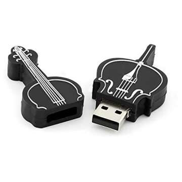 Cute Cello Shape 32GB USB Flash Drive Gift