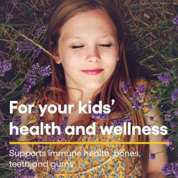 Natural Factors, Kids Chewable Vitamin C 500 mg, Supports Immune Health, Bones, Teeth and Gums, Blueberry, Raspberry and Boysenberry, 180 Count (Pack of 1)