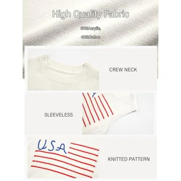 American Flag Crop Tank Top for Patriotic Summer Style