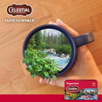 Celestial Seasonings Herbal Tea, Peppermint, 40 Count (Pack of 6)