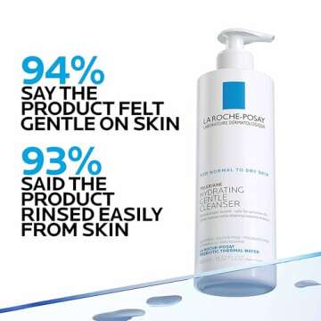 La Roche-Posay Toleriane Hydrating Gentle Face Cleanser, Hydrating Facial Cleanser With Niacinamide + Ceramides, Daily Face Wash For Dry Skin To Normal Skin, Sensitive Skin Tested, Fragrance Free