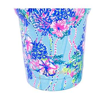 Lilly Pulitzer 30 Ounce Insulated Tumbler with Lid, Large Stainless Steel Travel Cup, Beach You To It