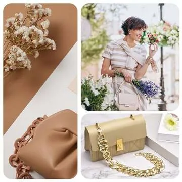 uxcell 17.7" Acrylic Purse Chain Strap for Handbag