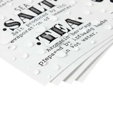Talented Kitchen 36 Preprinted Pantry Labels with Ingredient Definitions, Clear Farmhouse Style Stickers for Food Jars, Kitchen Organization, and Storage (Water Resistant)