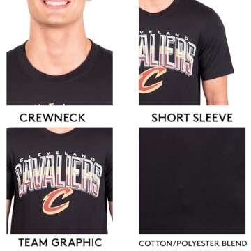 Ultra Game NBA Men's Soft Supreme T-Shirt for Fans