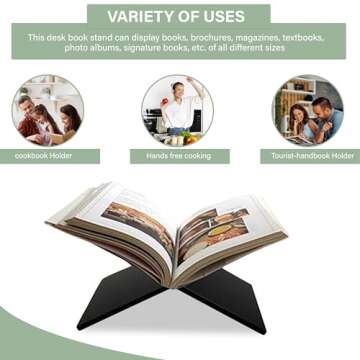 book stand, book holder, book display stand, book holder stand, book stand for reading, cookbook hol...