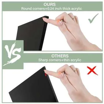 Durable Acrylic Book Stand for Kitchen and Home