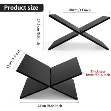 Durable Acrylic Book Stand for Kitchen and Home
