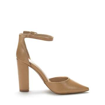 DREAM PAIRS Coco High Heels Stylish Block Pumps for Women