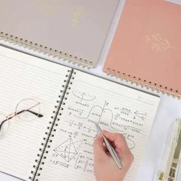 EOOUT Aesthetic Spiral Notebooks for Women - 3 Pack