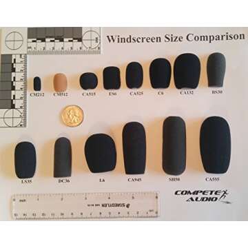 Compete Audio CA555 Windscreens for Microphone Clarity