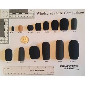 Compete Audio CA555 Windscreens for Microphone Clarity