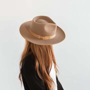 Stylish Gigi Pip Monroe Rancher Fedora Hat for Women