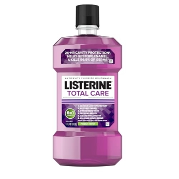 Listerine Total Care Mouthwash - 6 Benefits, Fresh Mint, ADA-Accepted