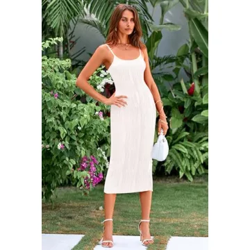 PRETTYGARDEN Women's Sexy Midi Bodycon Dress Summer 2025