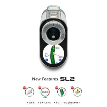 Voice Caddie SL2 Golf GPS Laser Rangefinder for Precise Gameplay