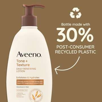 Aveeno Tone + Texture Daily Renewing Body Lotion 18 Fl Oz