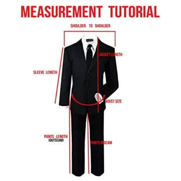 Elegant Black n Bianco Boys Tuxedo Suit for Ages 5-10