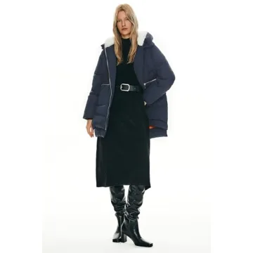 Orolay Women's Thickened Down Jacket (M, Navy)