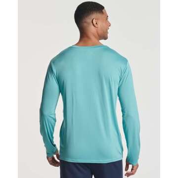 Men’s Long Sleeve Dry Fit Pocket T-Shirts - 4 Pack